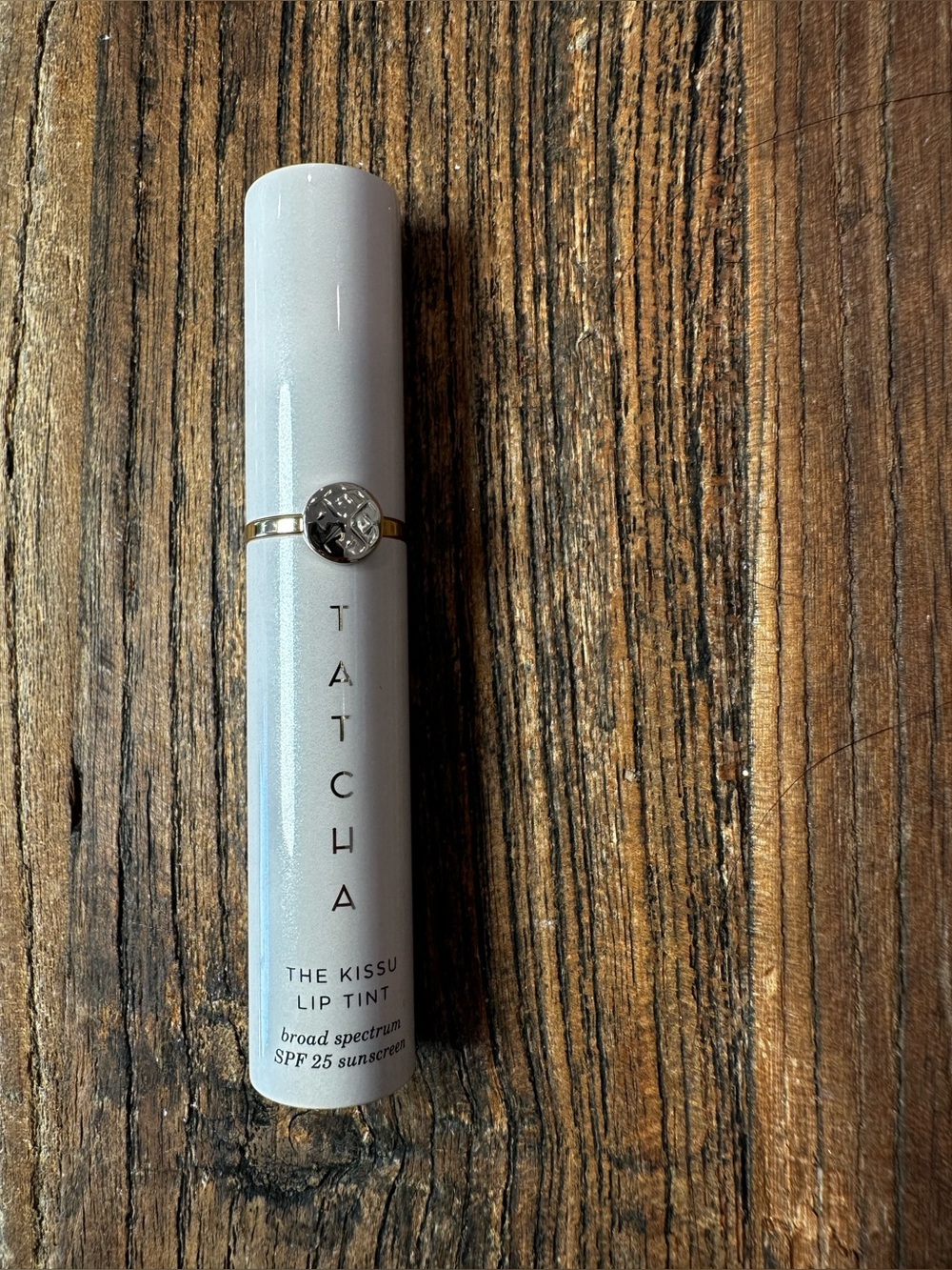Tatcha Lip Tint Stick in White with Gold Accent
